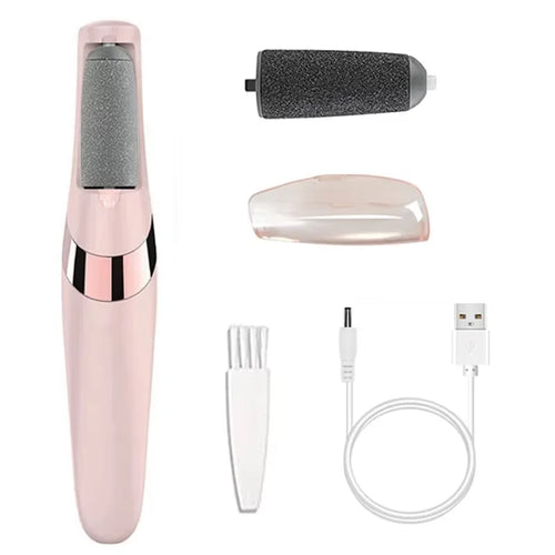 Rechargeable Electric Foot File 1+10 Set Callus Remover Machine Pedicure Device Foot Care Tools For Heels Remove Dead Skin black