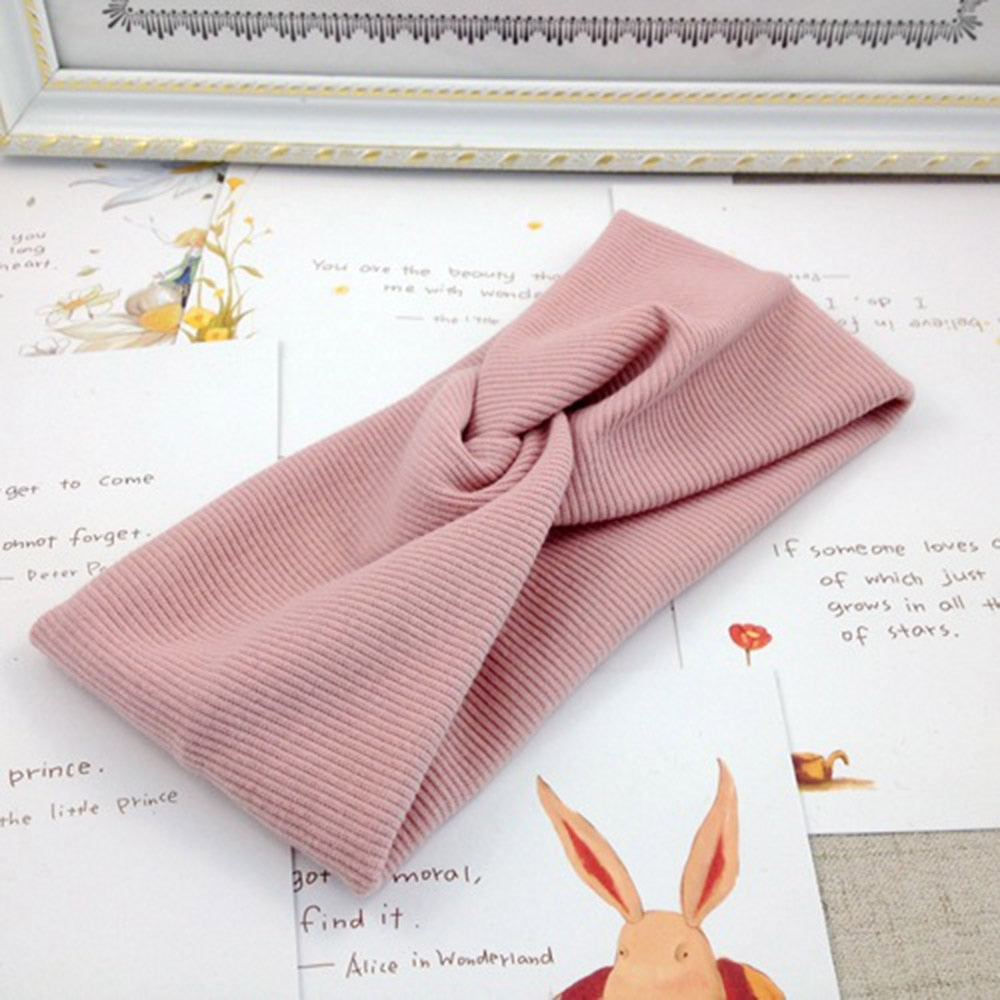 Women's Solid Color Cotton Headband