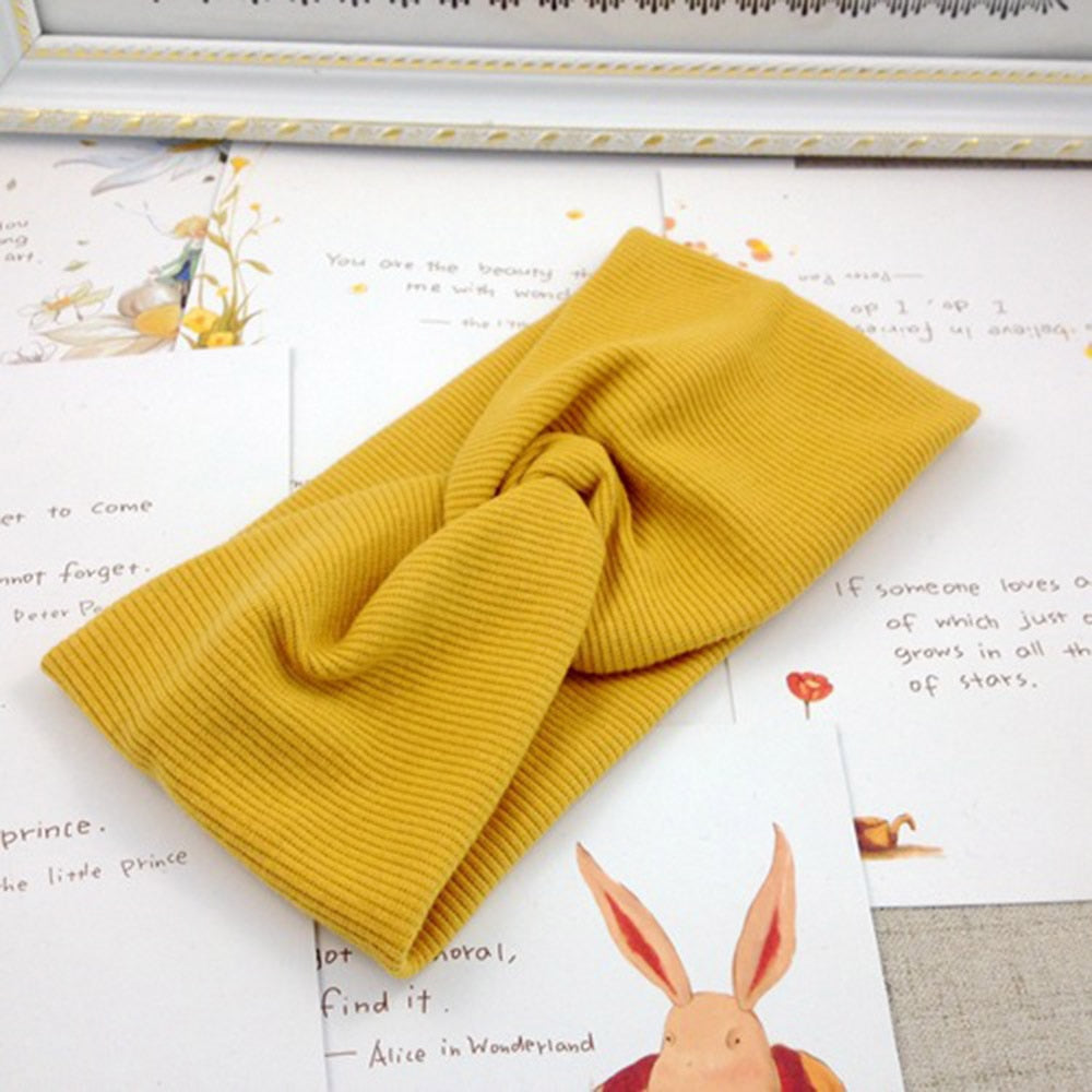 Women's Solid Color Cotton Headband