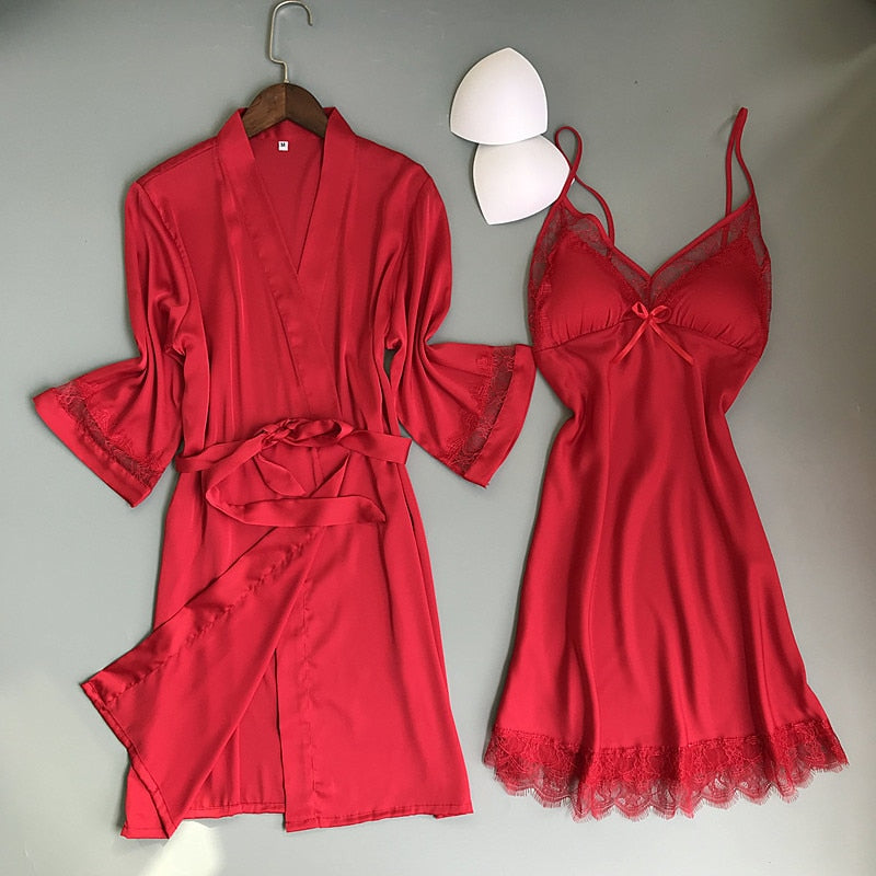Women's Lace Nightwear Set, 2 Psc