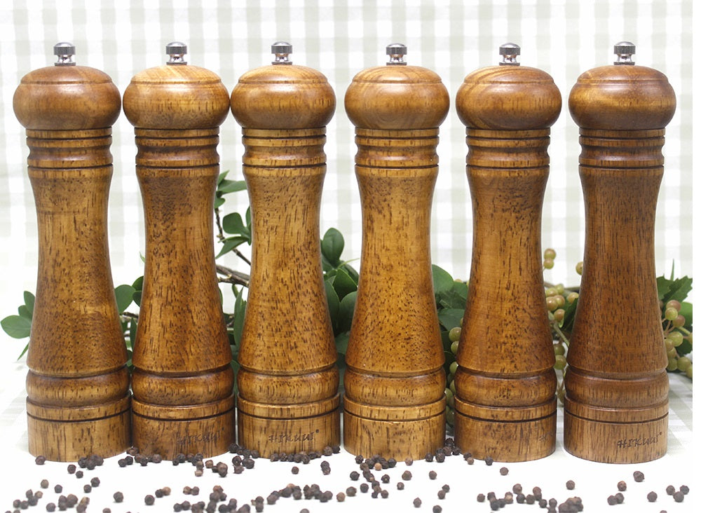 Eco-Friendly Handheld Wooden Spice Mills Set
