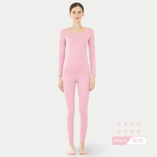 Winter Thermal Underwear Set for Men and Women