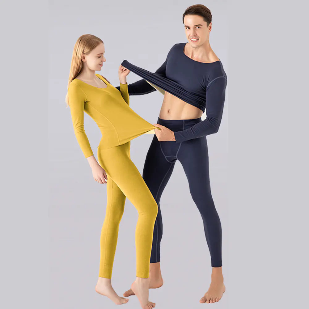 Winter Thermal Underwear Set for Men and Women
