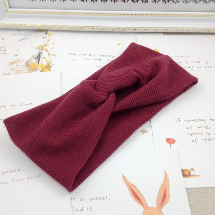 Women's Solid Color Cotton Headband
