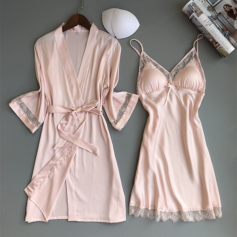 Women's Lace Nightwear Set, 2 Psc