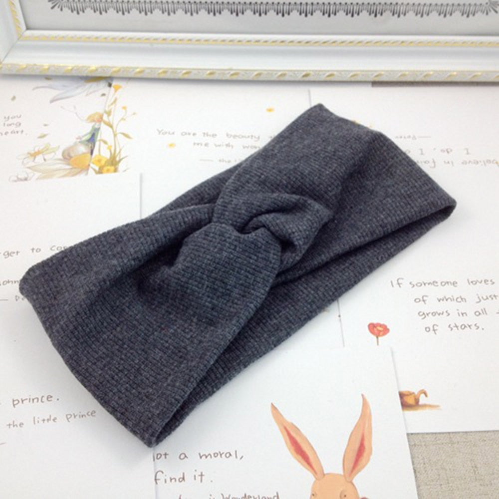 Women's Solid Color Cotton Headband