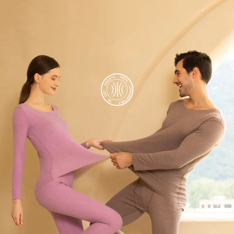 Winter Thermal Underwear Set for Men and Women