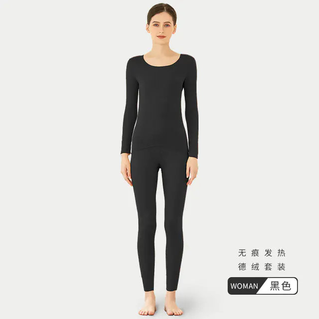 Winter Thermal Underwear Set for Men and Women