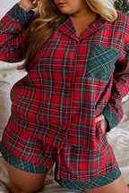 Long Sleeve Shirt and Shorts Pajama Set