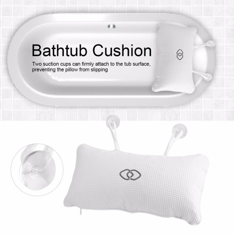 Bath Headrest Pillows with Suction Cups