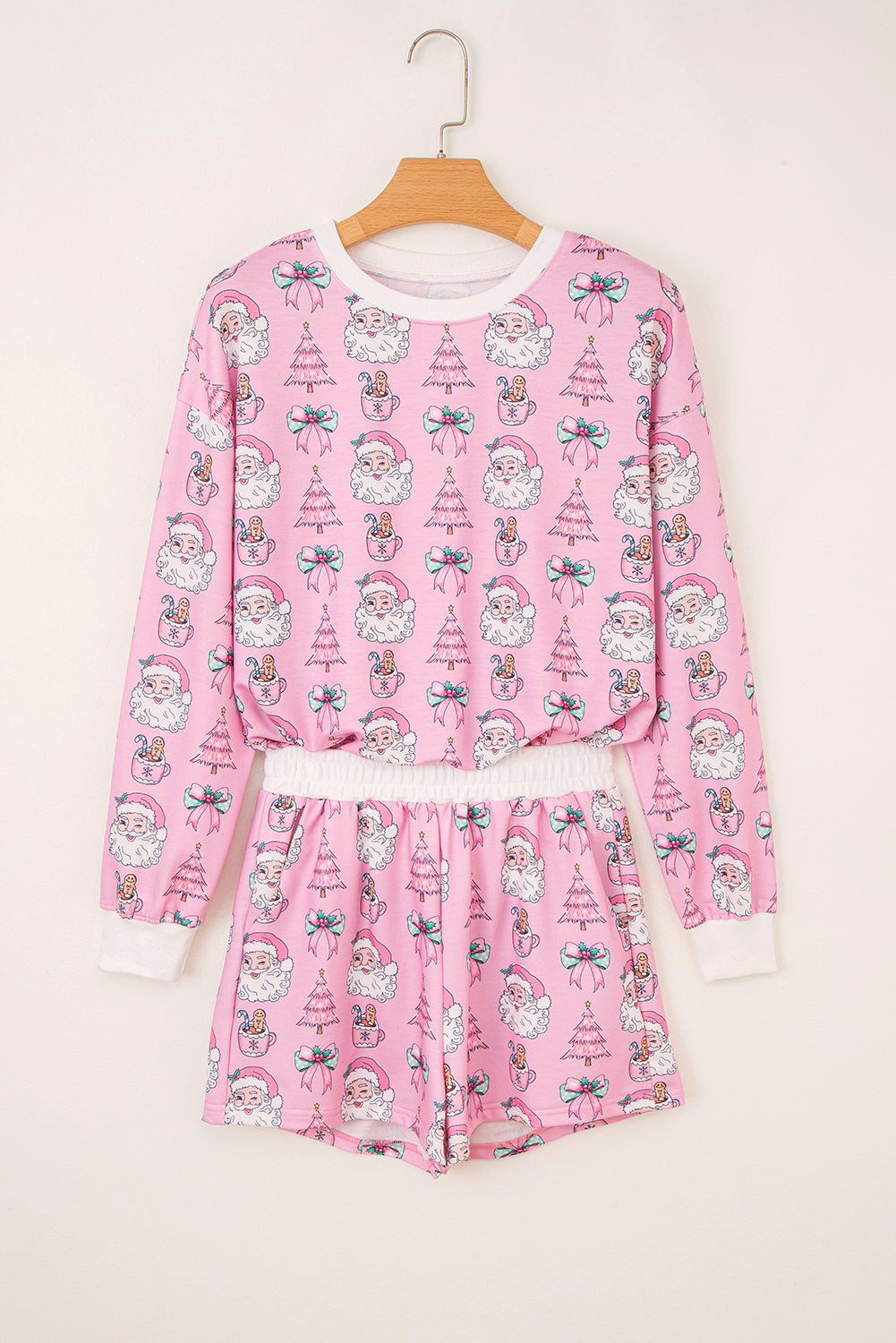 Pink Santa Claus Pajama Set