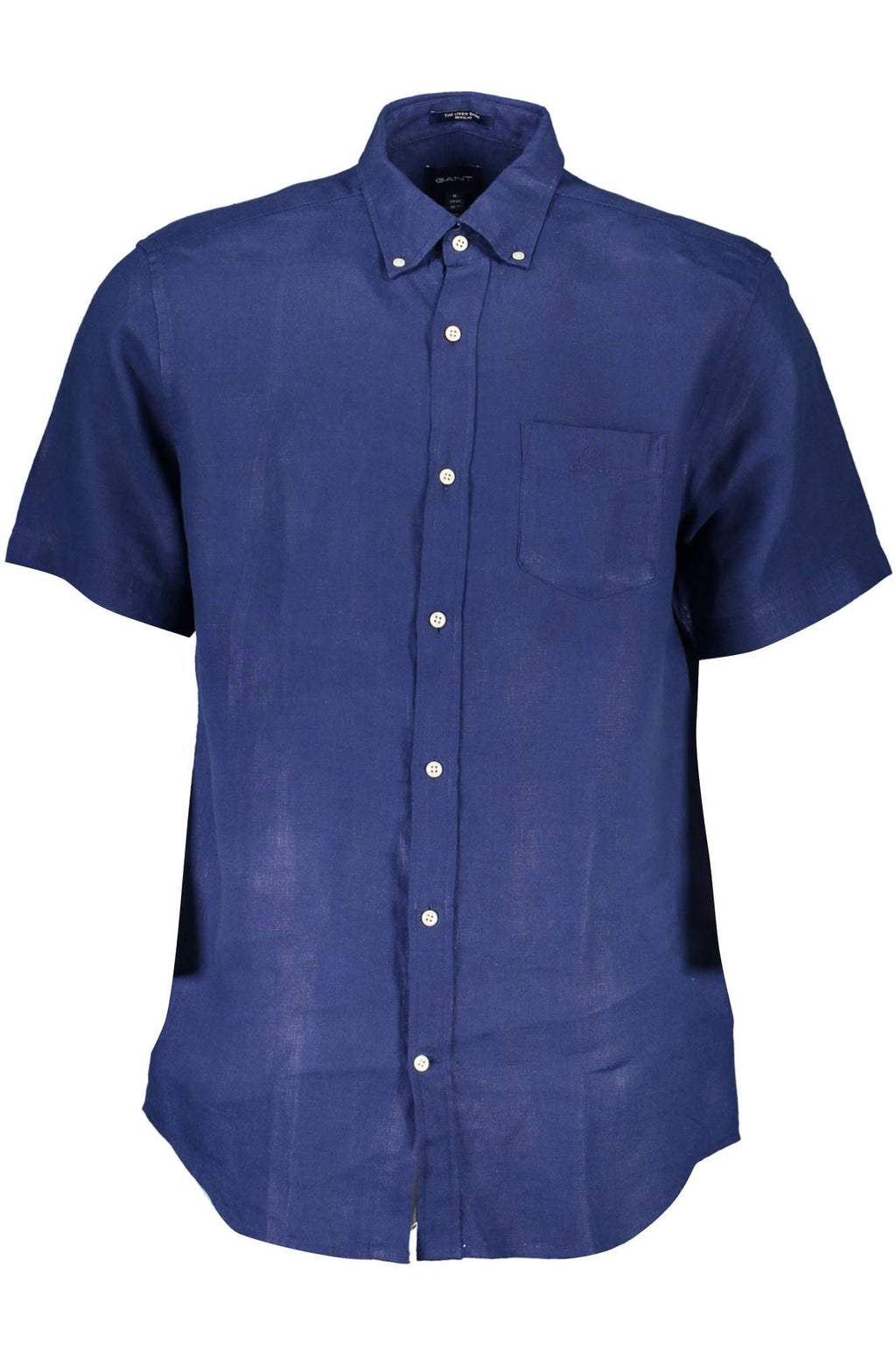 Camisa de linho azul elegante Gant com botões