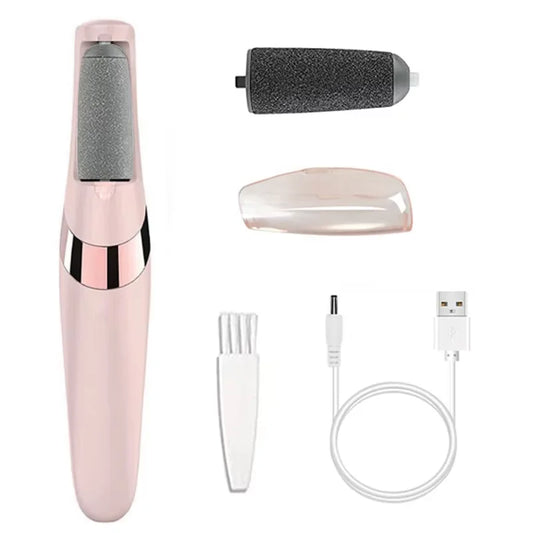 Rechargeable Electric Foot File 1+10 Set Callus Remover Machine Pedicure Device Foot Care Tools For Heels Remove Dead Skin black