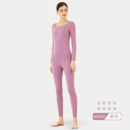 Winter Thermal Underwear Set for Men and Women