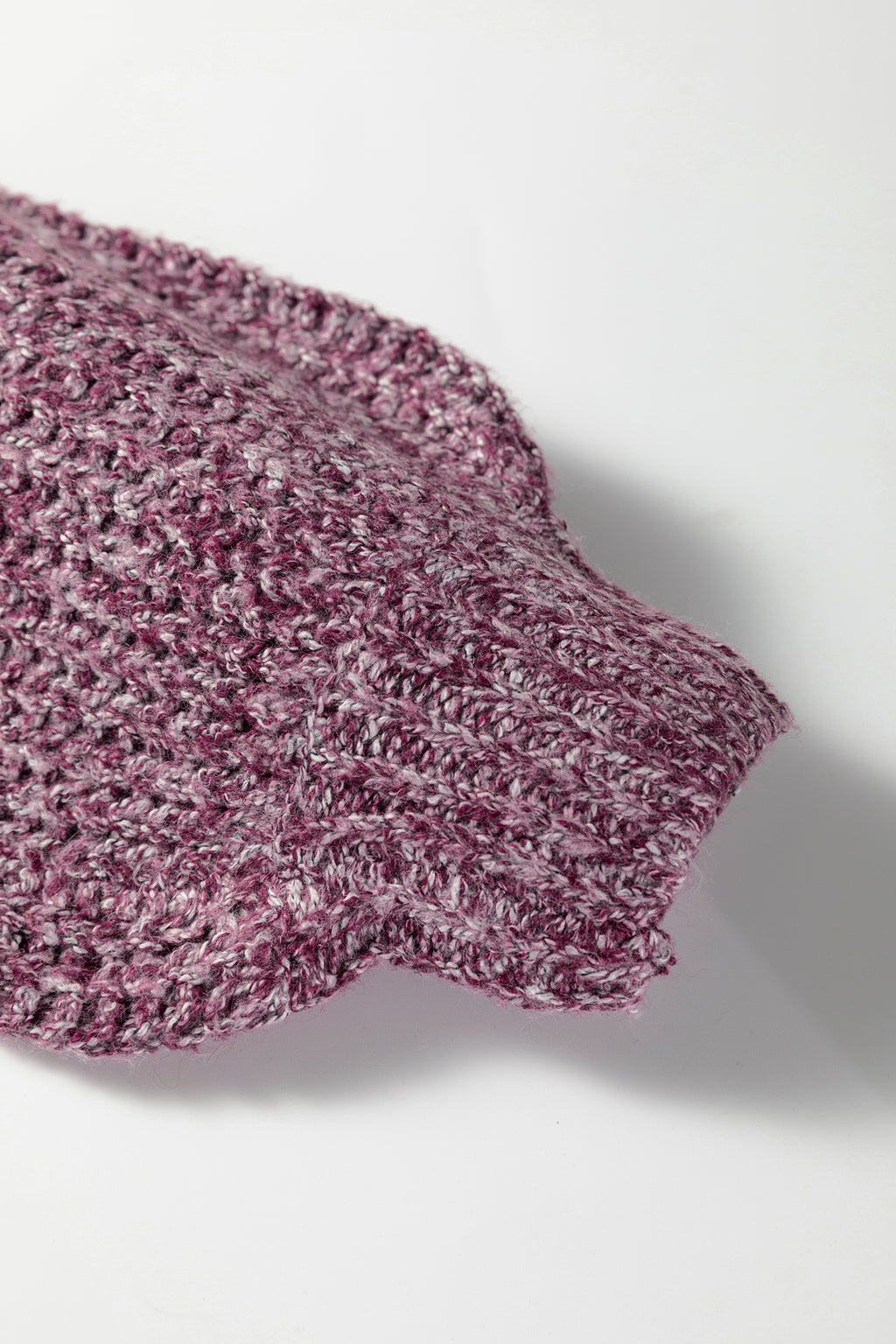 Purple Block Back Loose Fit Sweater