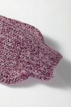 Purple Block Back Loose Fit Sweater