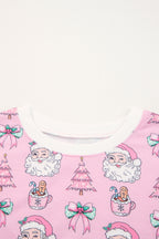 Pink Santa Claus Pajama Set