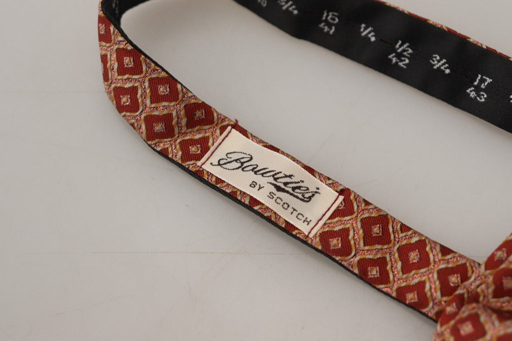 Gravata borboleta para homem Scotch &amp; Soda multicolorida em seda com ajuste no pescoço