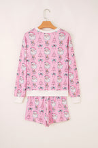 Pink Santa Claus Pajama Set