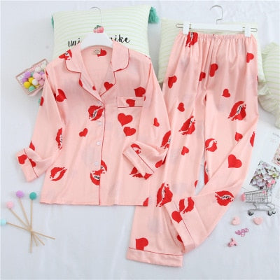 Luxury Long Sleeve Pyjamas Set