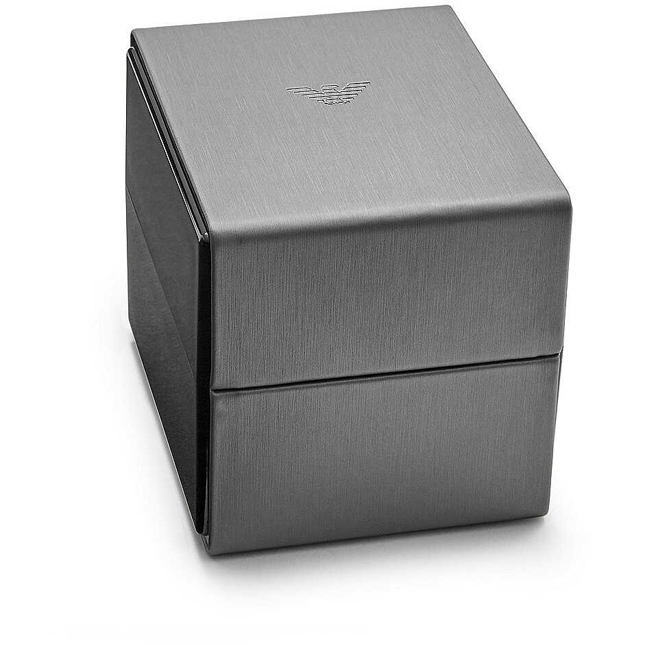 Emporio Armani Elegante Damenuhr aus bordeauxrotem Leder