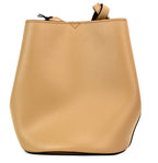 Bolsa Burberry Lorne Small Camel Haymarket Check em pele granulada.