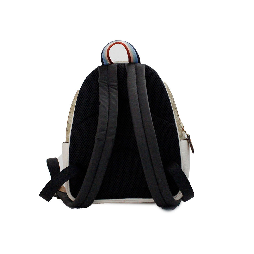 COACH Mini Court Signature Birnenmotiv Schulterrucksack Schultasche Chalk Taffy