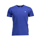 T-shirt de algodão azul Sergio Tacchini