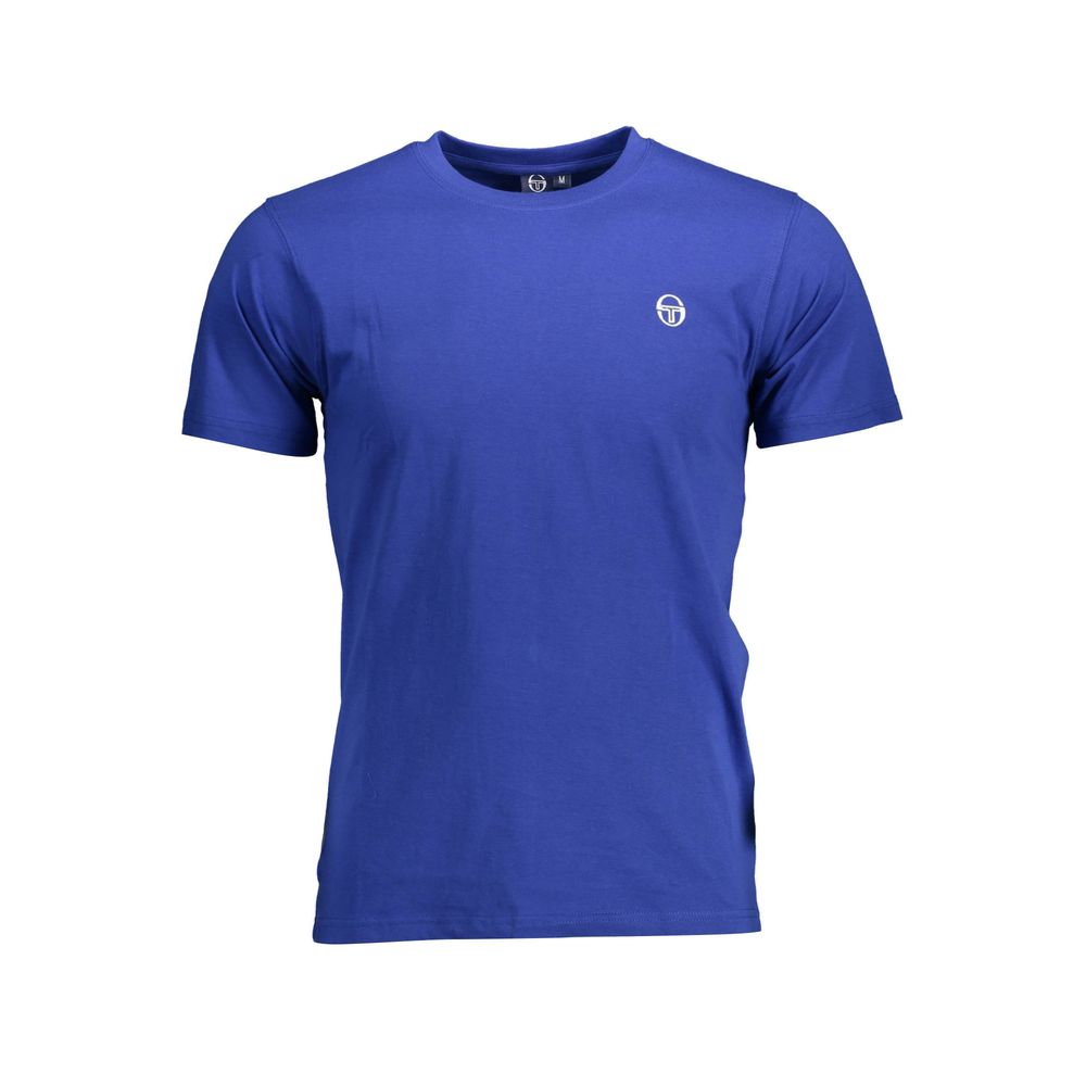 T-shirt de algodão azul Sergio Tacchini