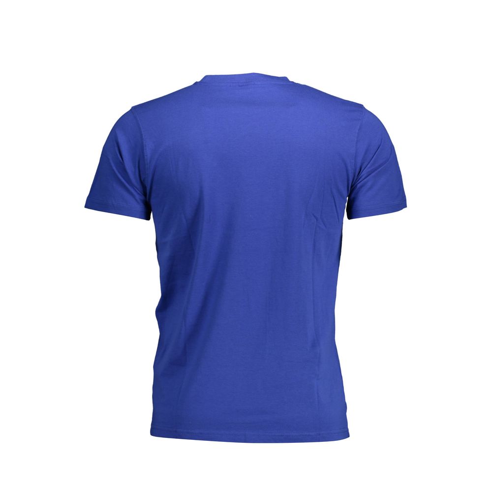 T-shirt de algodão azul Sergio Tacchini