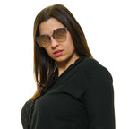 Police Gold Women Sunglass