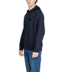 Armani Exchange Blue Cotton Hoody