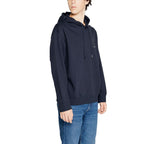 Armani Exchange Blue Cotton Hoody