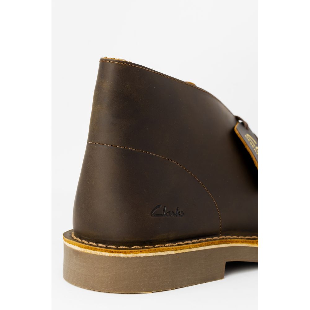 Bota de pele castanha da Clarks
