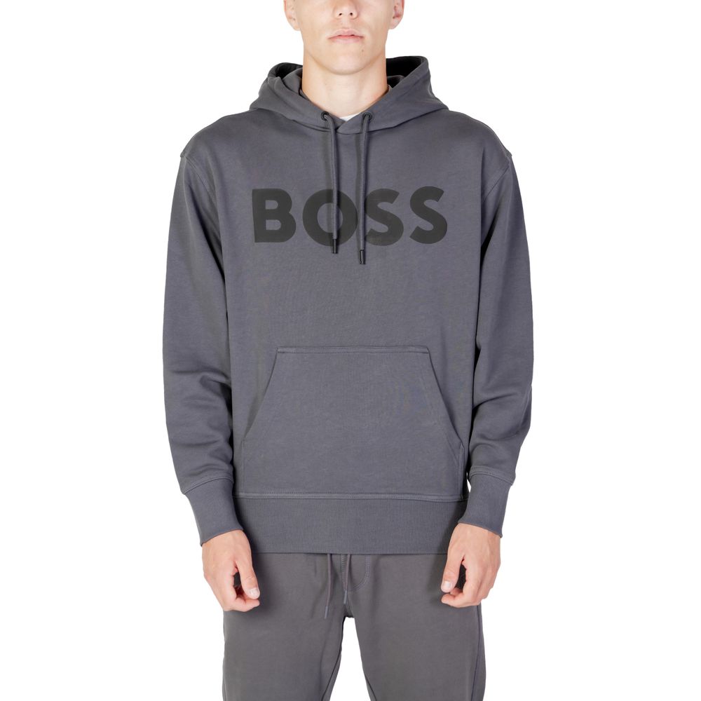 Hugo Boss grauer Baumwollhoodie