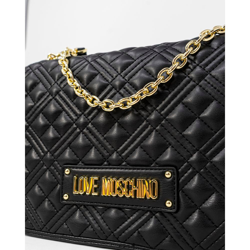 Bolsa Love Moschino preta em polietileno