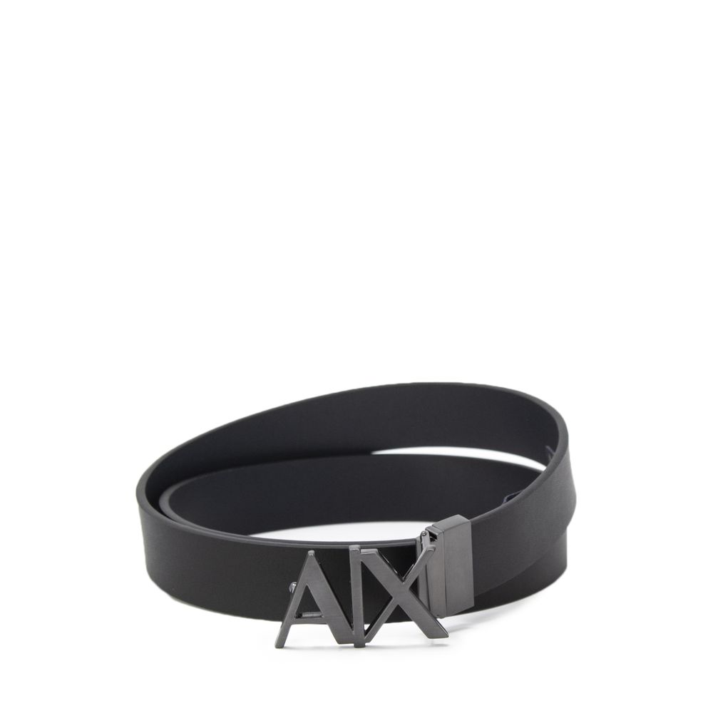 Cinto Armani Exchange em pele preto