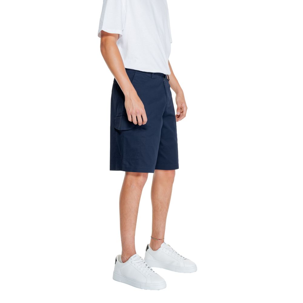 Bermudas de algodão azul da Armani Exchange