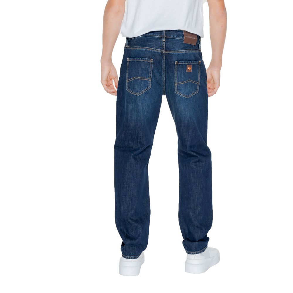 Armani Exchange Blue Cotton Skinny Jean