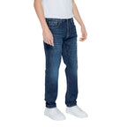 Armani Exchange Blue Cotton Skinny Jean