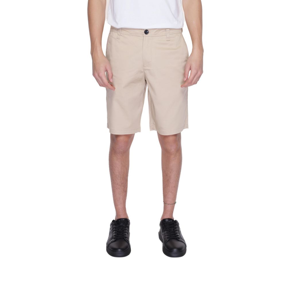 Bermudas de algodão bege da Armani Exchange