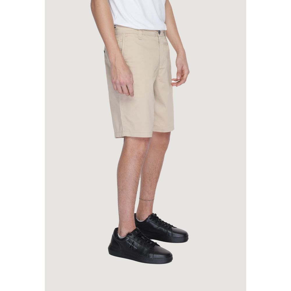 Bermudas de algodão bege da Armani Exchange