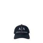 Armani Exchange Blue Cotton Caps Baseball Hat