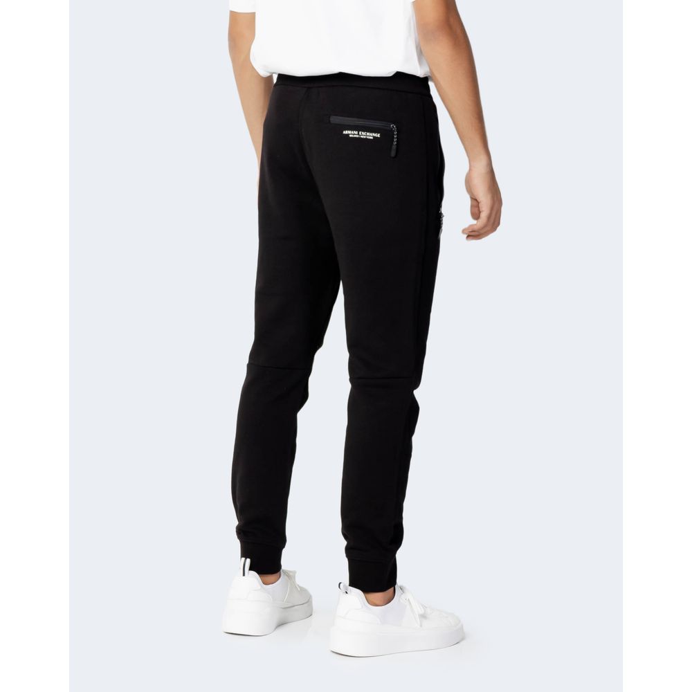 Calça de treino Armani Exchange preta em algodão
