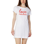 Calções de algodão branco Love Moschino
