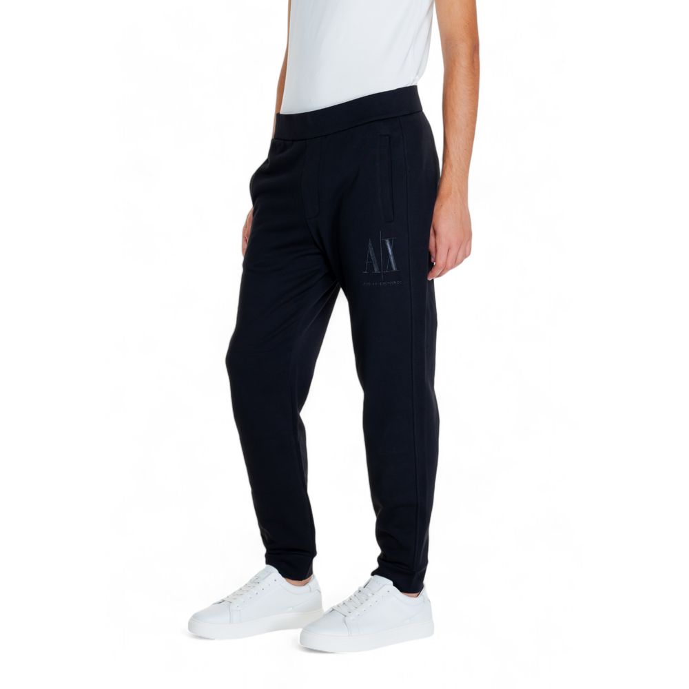 Calça de treino Armani Exchange preta em algodão