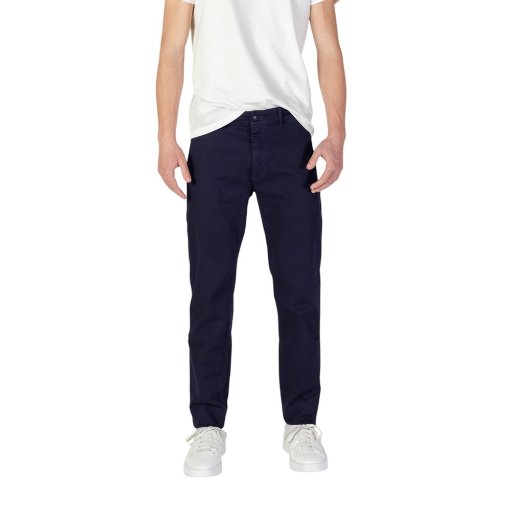 Calça skinny azul em algodão Hugo Boss