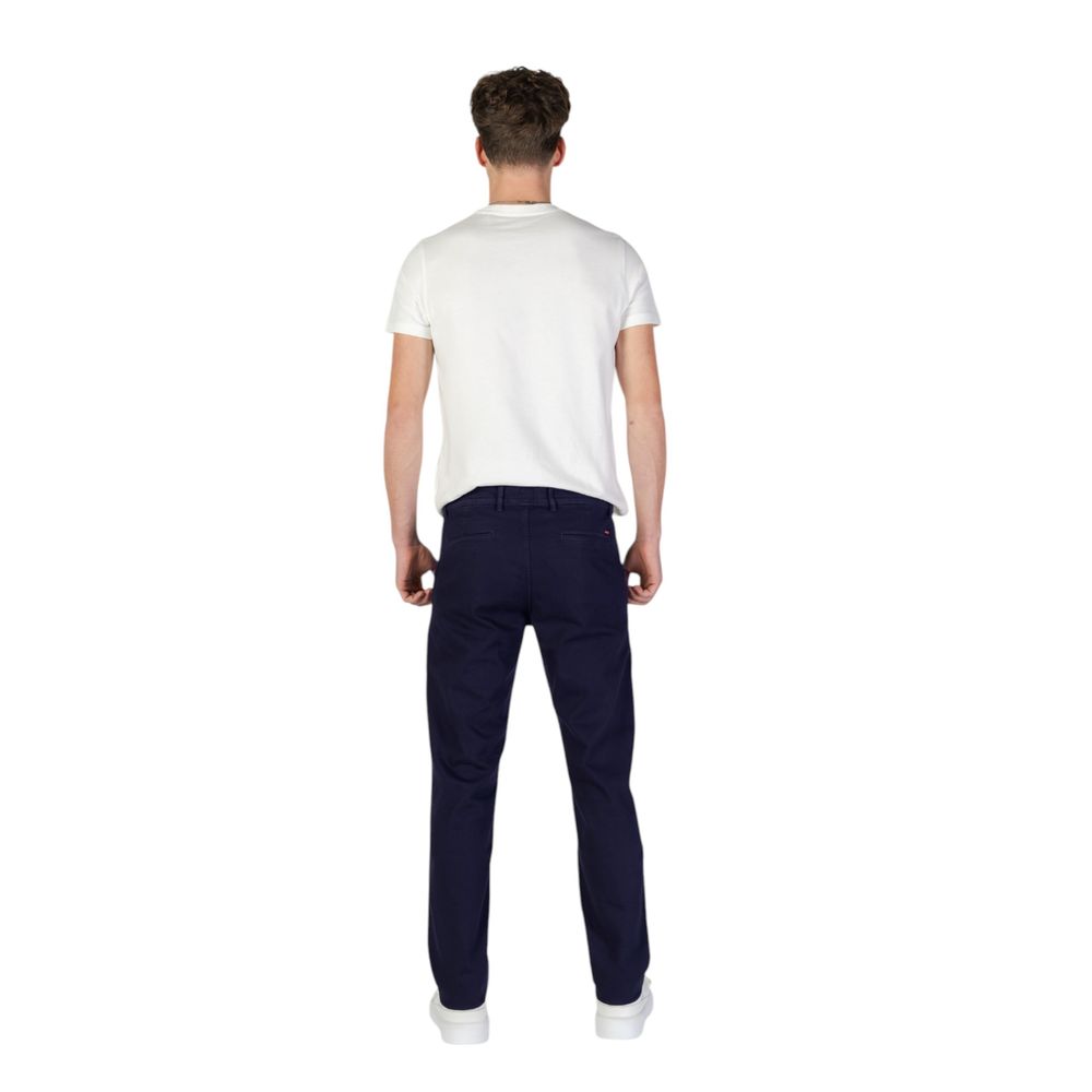 Calça skinny azul em algodão Hugo Boss