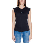 Schwarzes Baumwoll-T-Shirt von Calvin Klein Jeans