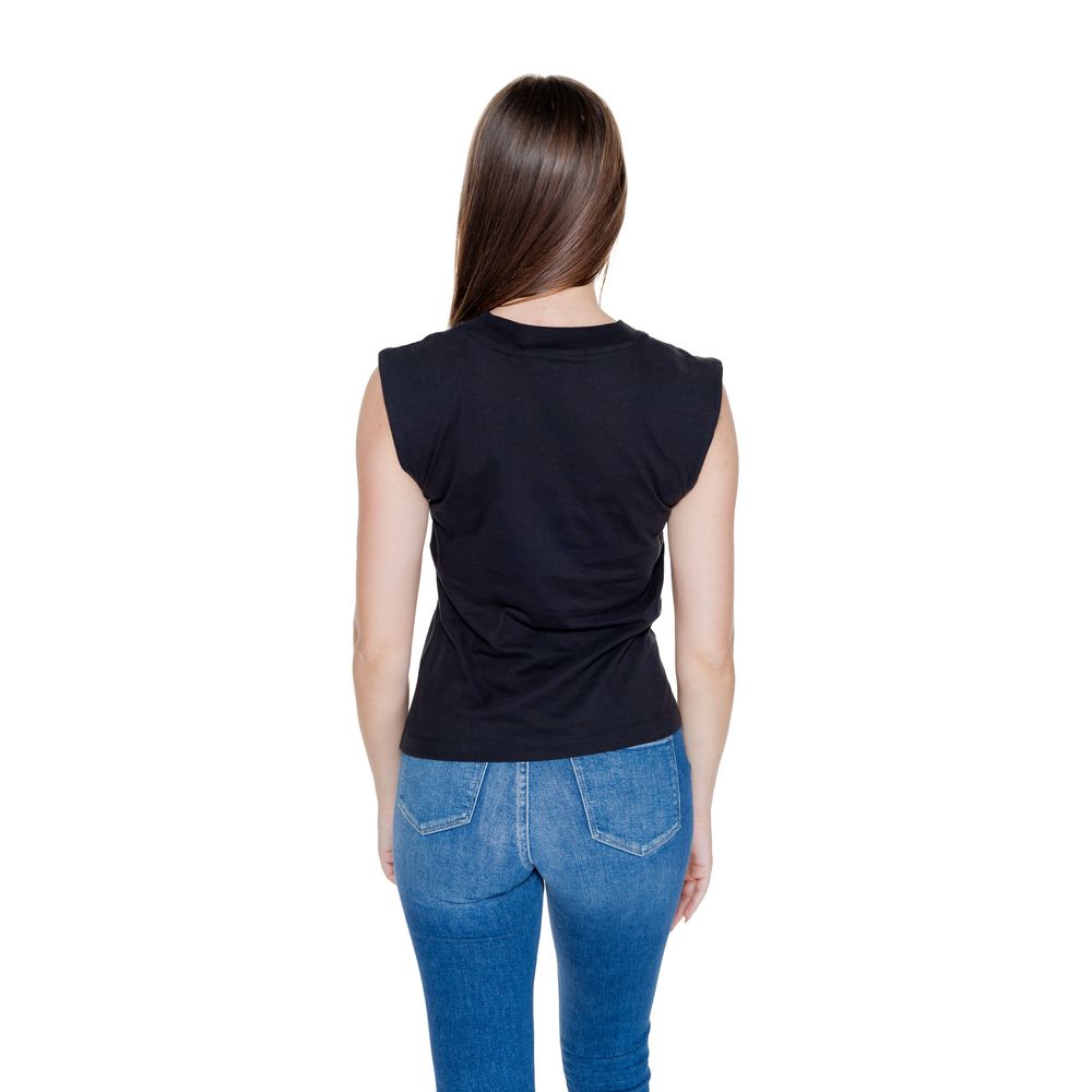 Schwarzes Baumwoll-T-Shirt von Calvin Klein Jeans